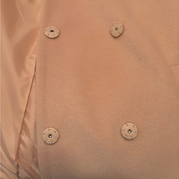 Vince Camuto Pink double breasted Winter coat wool blend snap close Size PM - Picture 7 of 9